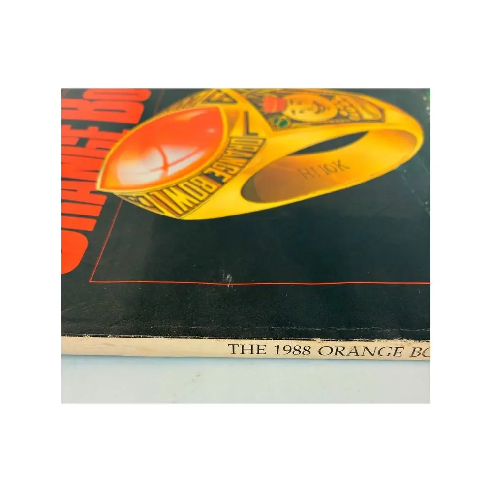 Orange Bowl Program 54th Annual National Championship 1988 Oklahoma vs Miami
